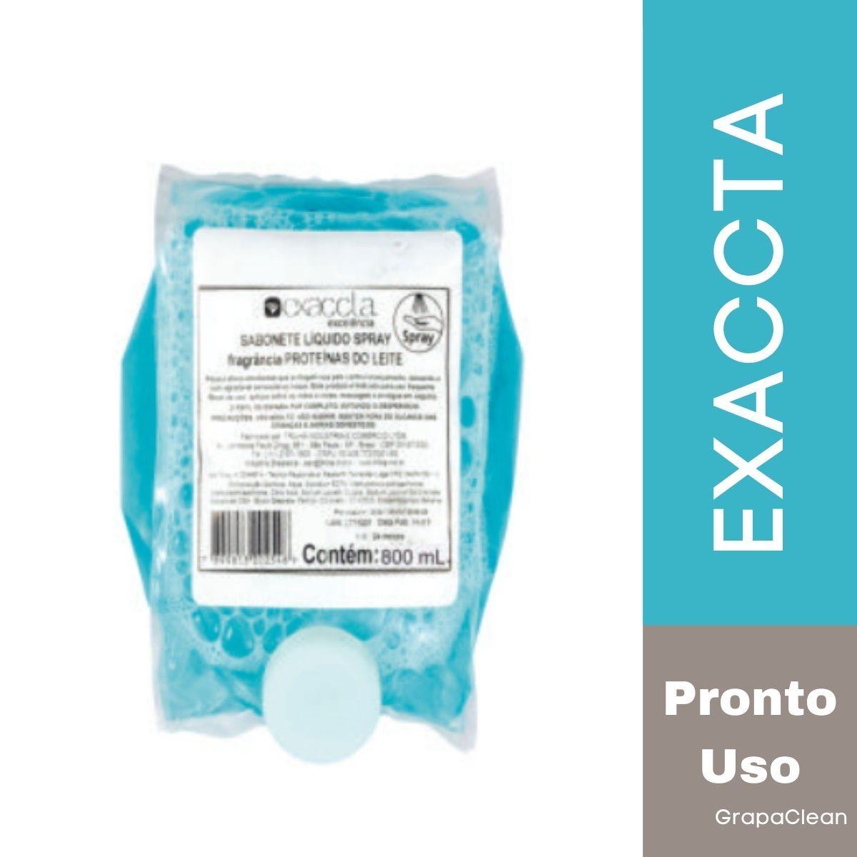 SABONETE SPRAY EXACCTA 800ML SACHE PROT. ...