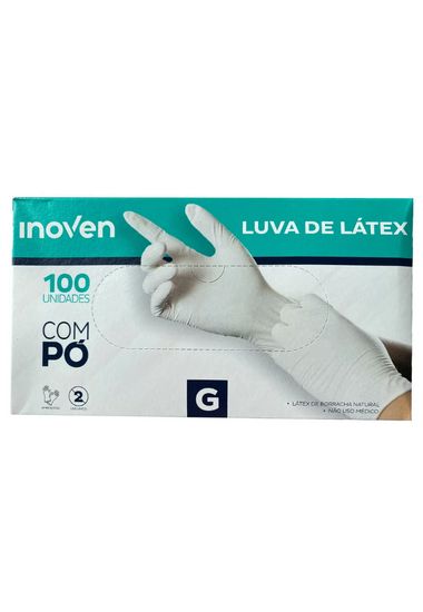 LUVA LATEX C/PO G INOVEN