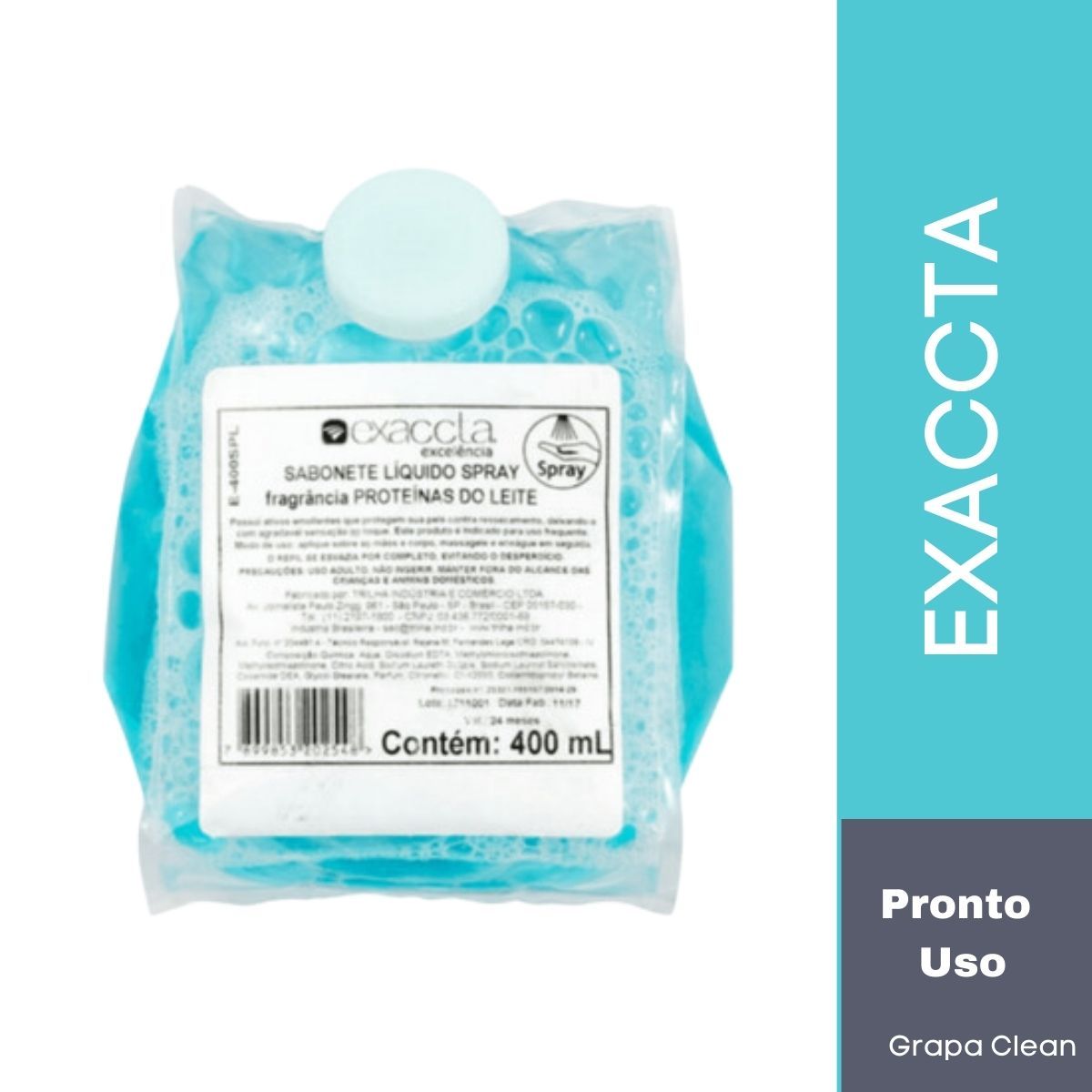 SABONETE SPRAY EXACCTA 400ML SACHE PROT.L...