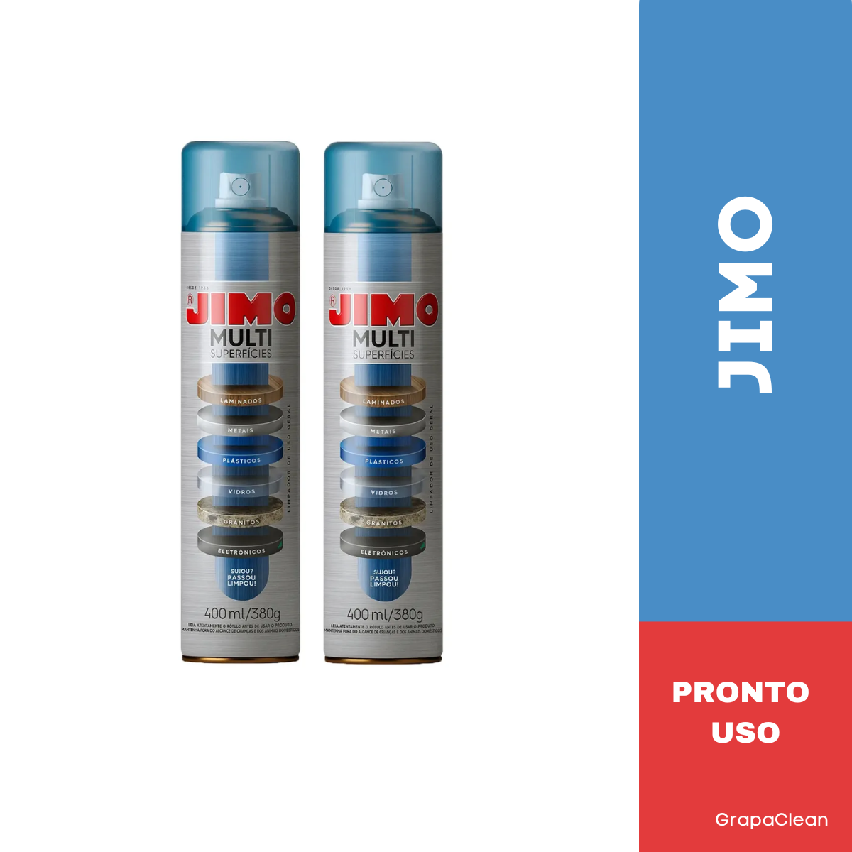 KIT 2 LIMPADOR JIMO MULTI SUPERFICIES 400ML