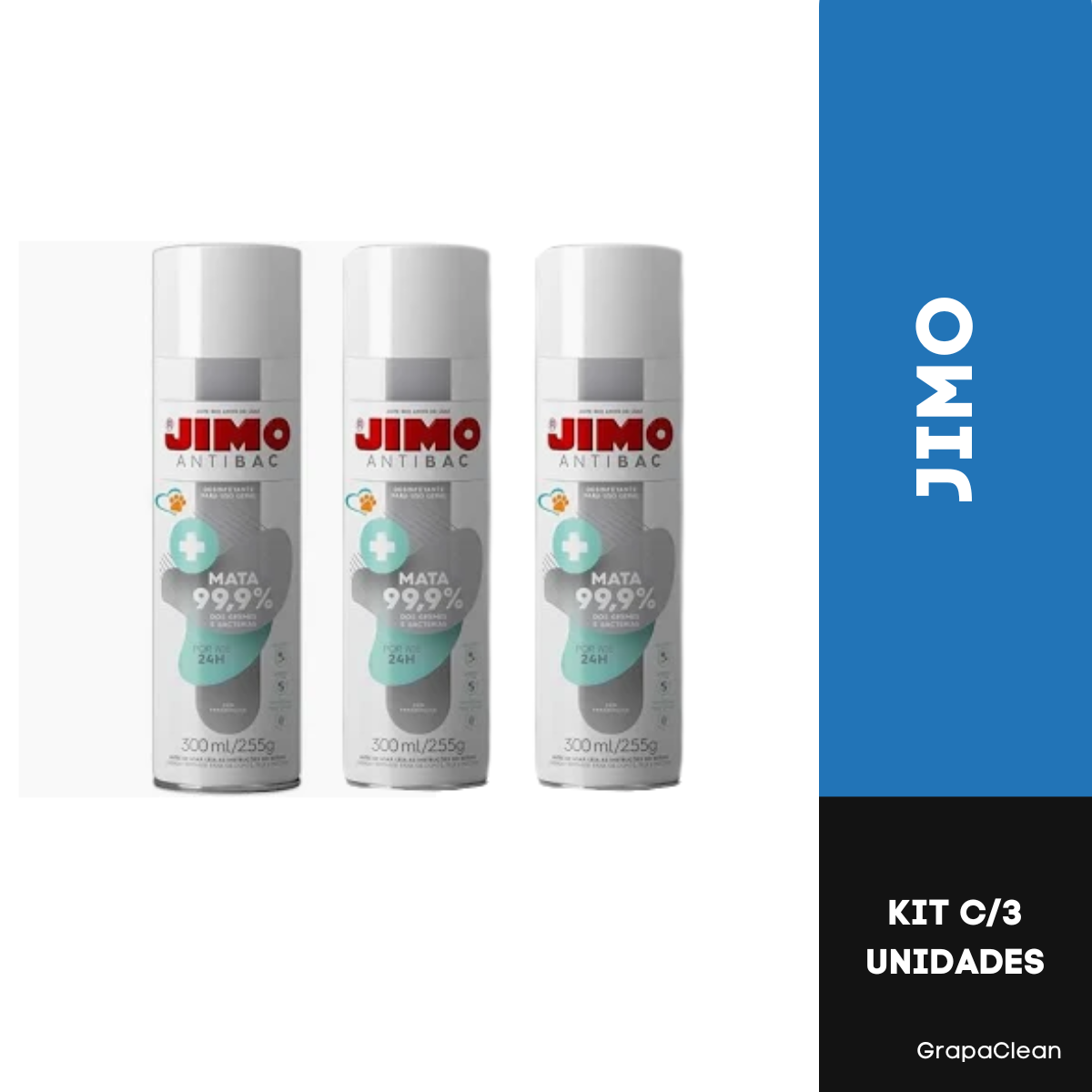 KIT 3 ANTIBAC DESINFETANTE AEROSOL JIMO S...
