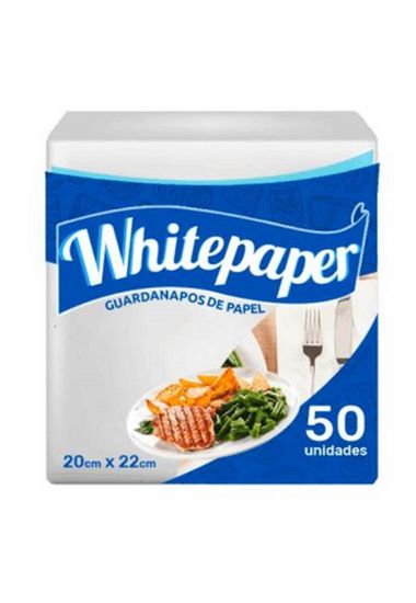 GUARDANAPO WHITE PAPER 20x22 PCT C/50fls