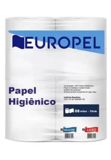 PAPEL HIG ROLAO EUROPEL CEL FSIMPLES PCT C/8