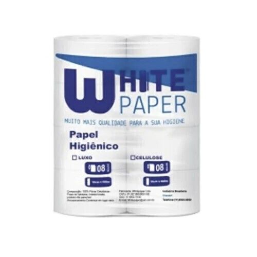 PAPEL HIG ROLAO WHITE LUXO PCT C/8x300mt