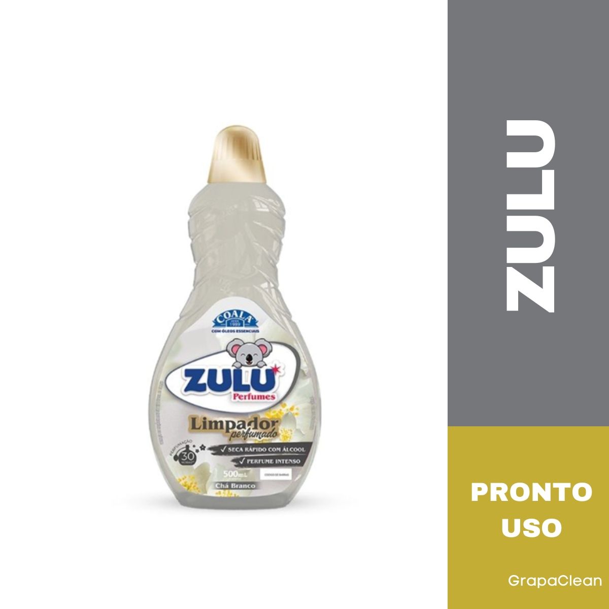 KIT 12 LIMPADOR ZULU PERFUMADO CHA BRANCO...