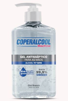 ALCOOL GEL 70 COPERALCOOL CHA BRANCO 400G