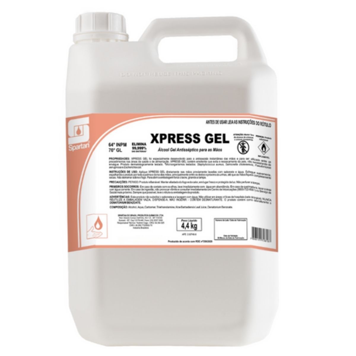 ALCOOL GEL SPARTAN XPRESS 5L