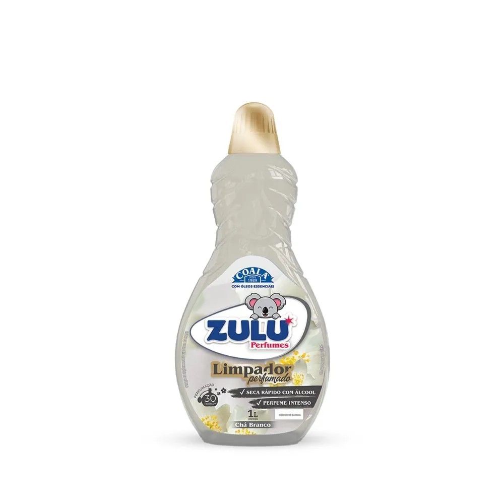 KIT 5 LIMPADOR ZULU PERFUMADO CHA BRANCO ...