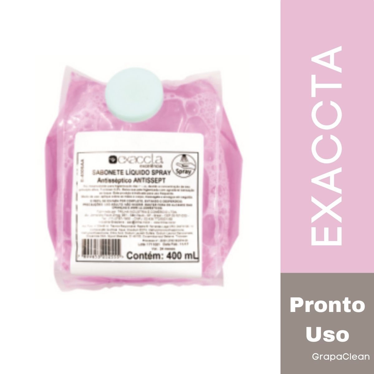 SABONETE SPRAY EXACCTA 400ML SACHE ANTISS...