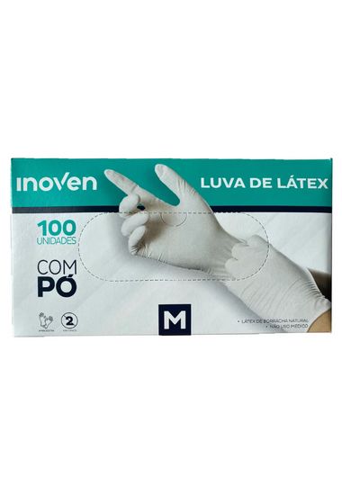 LUVA LATEX C/PO M INOVEN