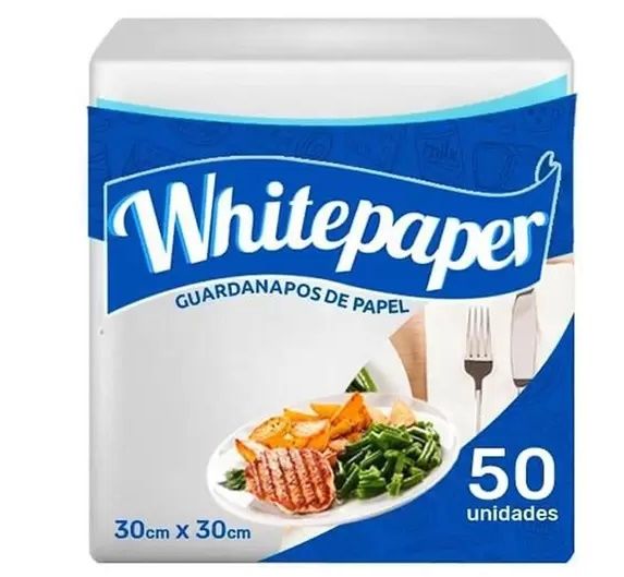 GUARDANAPO WHITE PAPER 30x30 PCT C/50fls