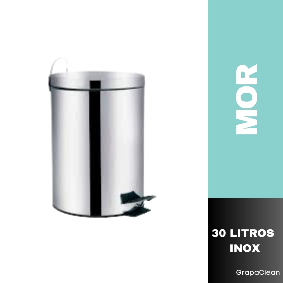 LIXEIRA MOR AGATA 30L INOX