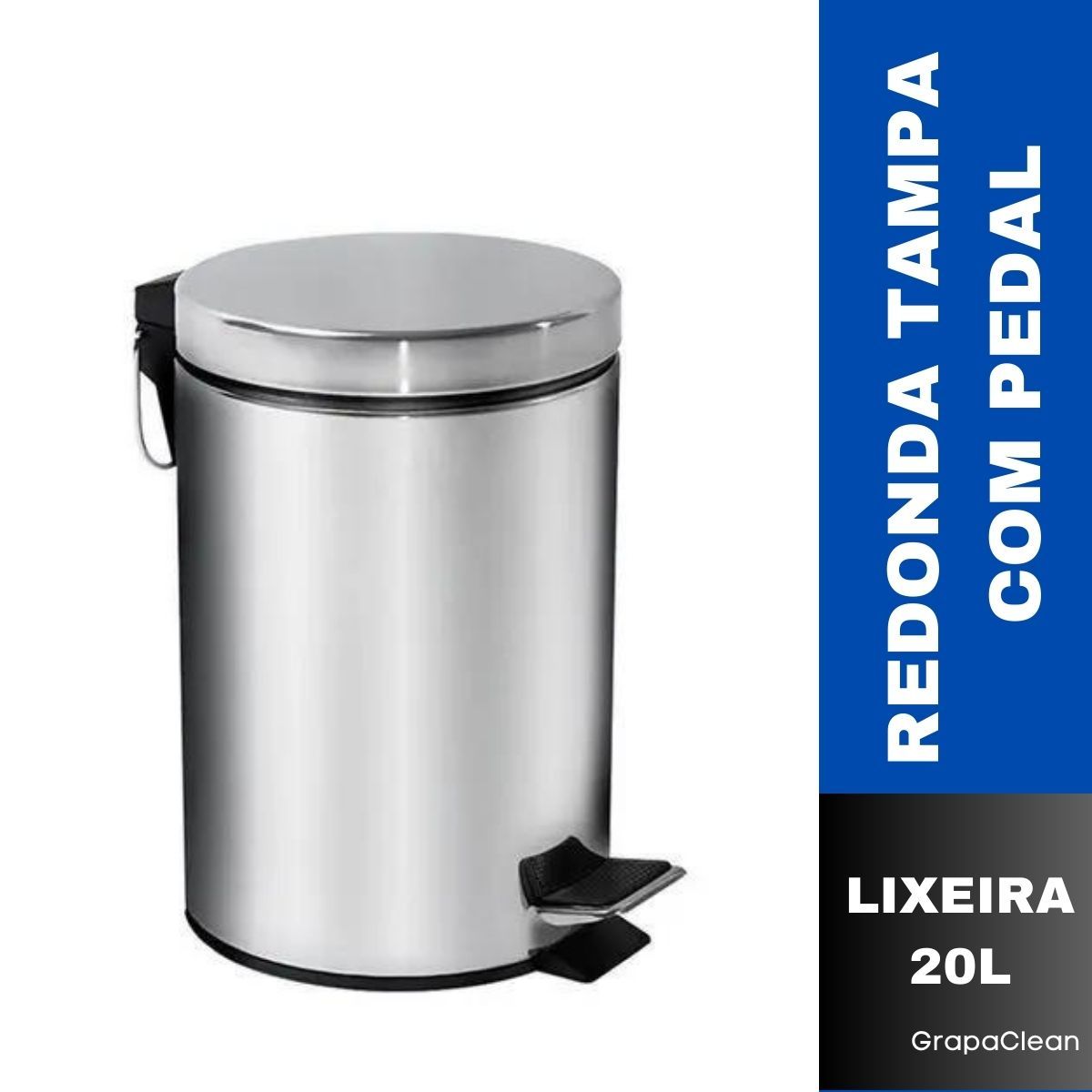 LIXEIRA MOR AGATA 20L INOX